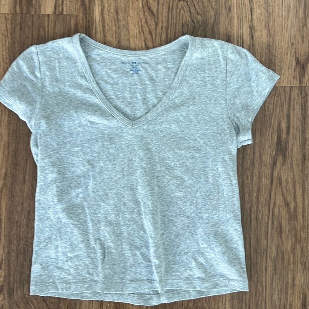 Brandy Melville, Gray V-neck T-shirt